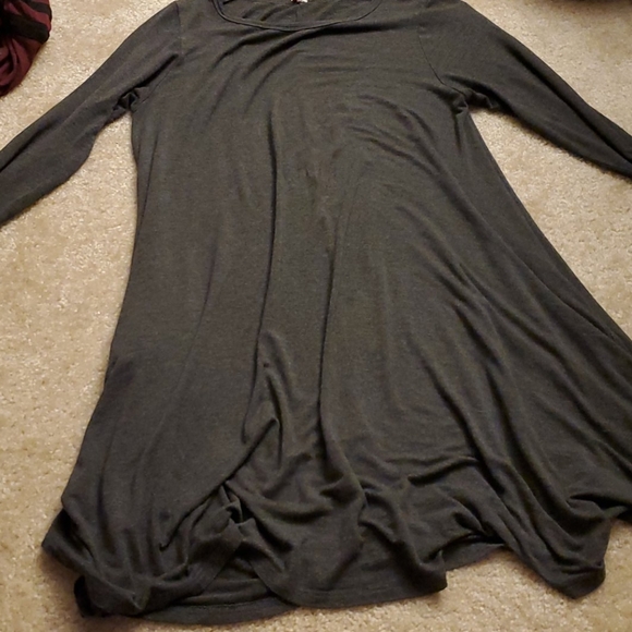 Long dark grey pocket dress - Picture 1 of 1
